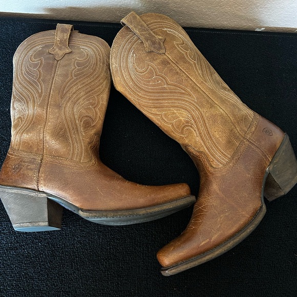 Ariat Lively Womens Size US 9BTan Brown Western Cowboy Cowgirl Boots 10019864 - Picture 8 of 12